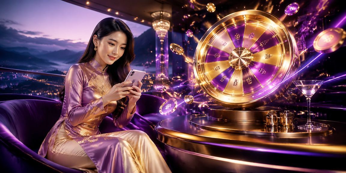 Người chơi tại Sa Pa mặc áo dài tham gia trò chơi roulette trực tuyến